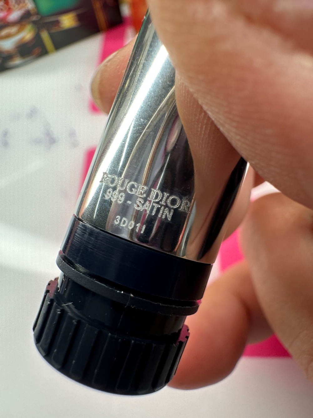 Dior Red Lipstick 999 satin new no box - Picture 3 of 4